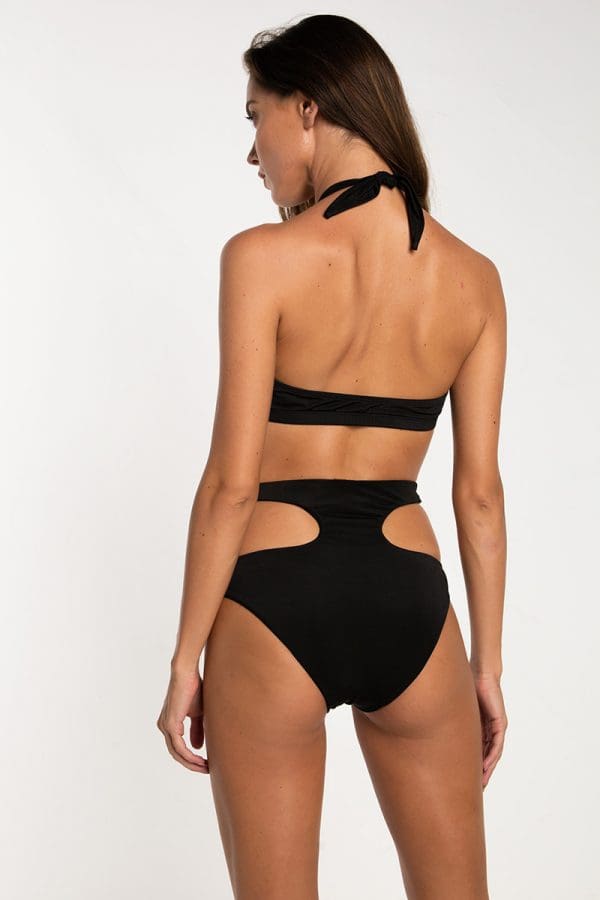 Cavaret Top & Amy Bottom color Black Silkana Cavaret Top & Amy Bottom color Black Bikinis Silkana