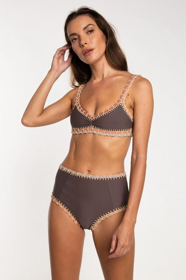 Samana Top & Infinity Bottom color Bronze Silkana Samana Top & Infinity Bottom color Bronze