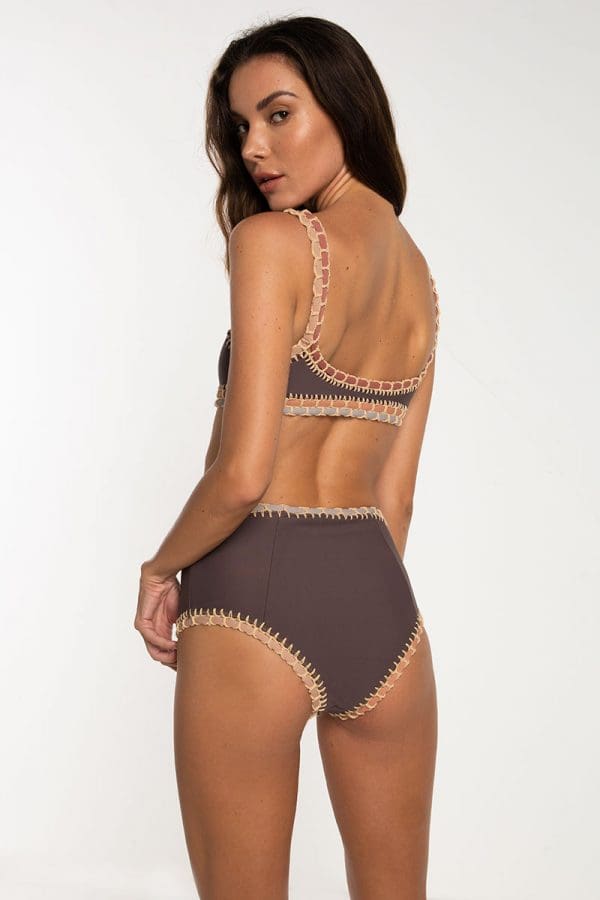 Samana Top & Infinity Bottom color Bronze Silkana Samana Top & Infinity Bottom color Bronze Bikinis Silkana